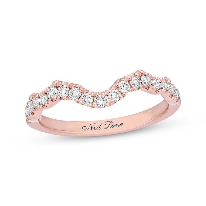 Neil Lane Diamond Wedding Band 1/3 ct tw Rose Gold Plated