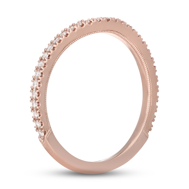 Neil Lane Diamond Wedding Band 1/5 ct tw Round-cut Rose Gold Plated