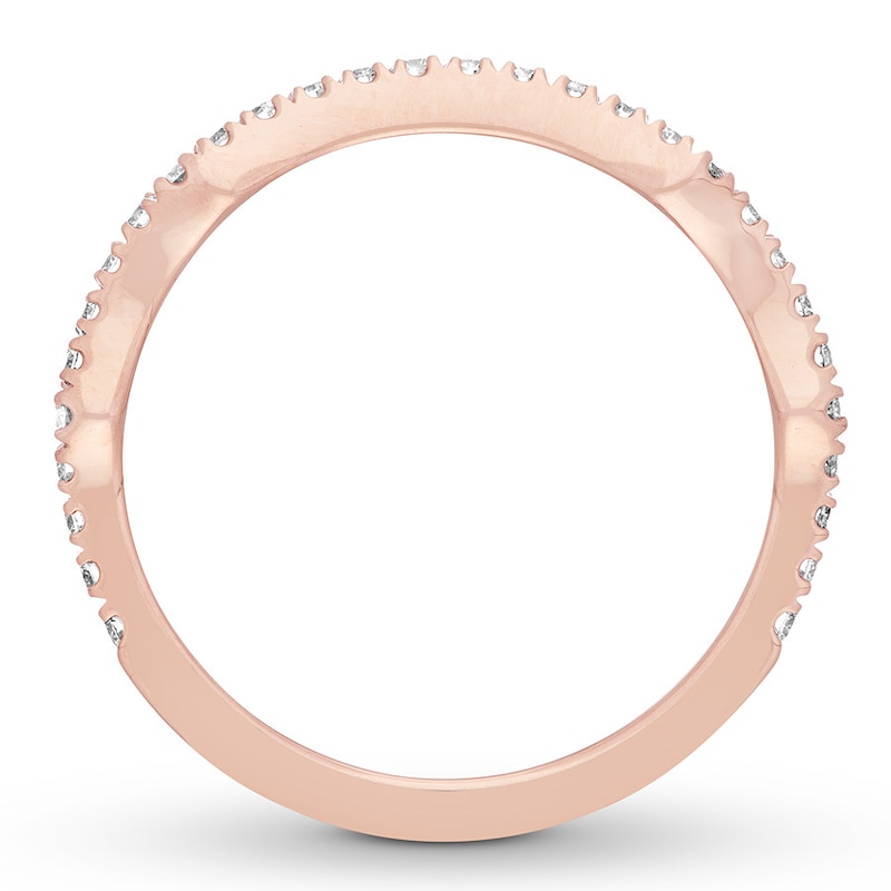 Neil Lane Diamond Wedding Band 1/3 ct tw Rose Gold Plated