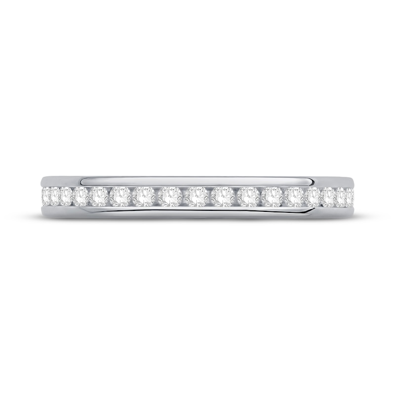 Diamond Eternity Ring 1/2 ct tw Round-cut White Gold Plated