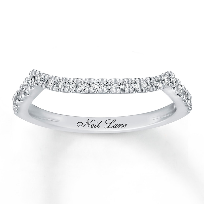 Neil Lane Diamond Wedding Band 1/4 ct tw Diamonds White Gold Plated