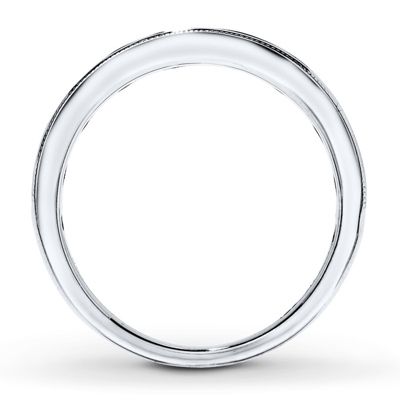 Diamond Ring 5/8 ct tw Round-cut White Gold Plated