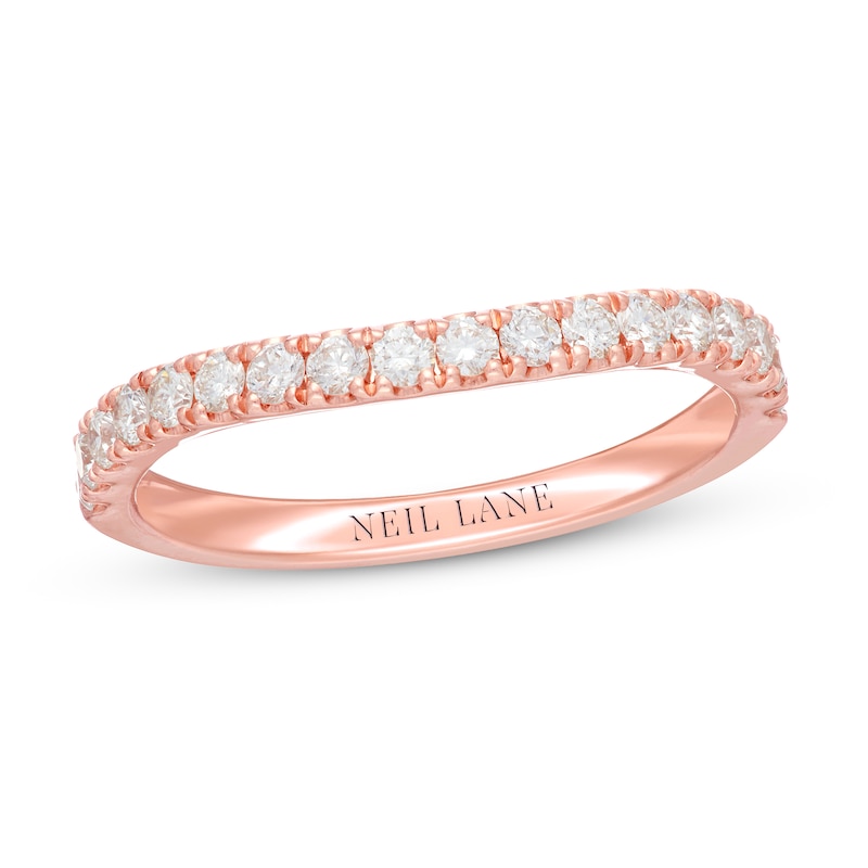 Neil Lane Diamond Wedding Band 3/8 ct tw Rose Gold Plated