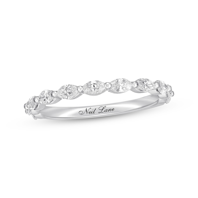 Neil Lane Premiere Diamond Anniversary Band 5/8 ct tw Marquise-cut White Gold Plated - Size 5