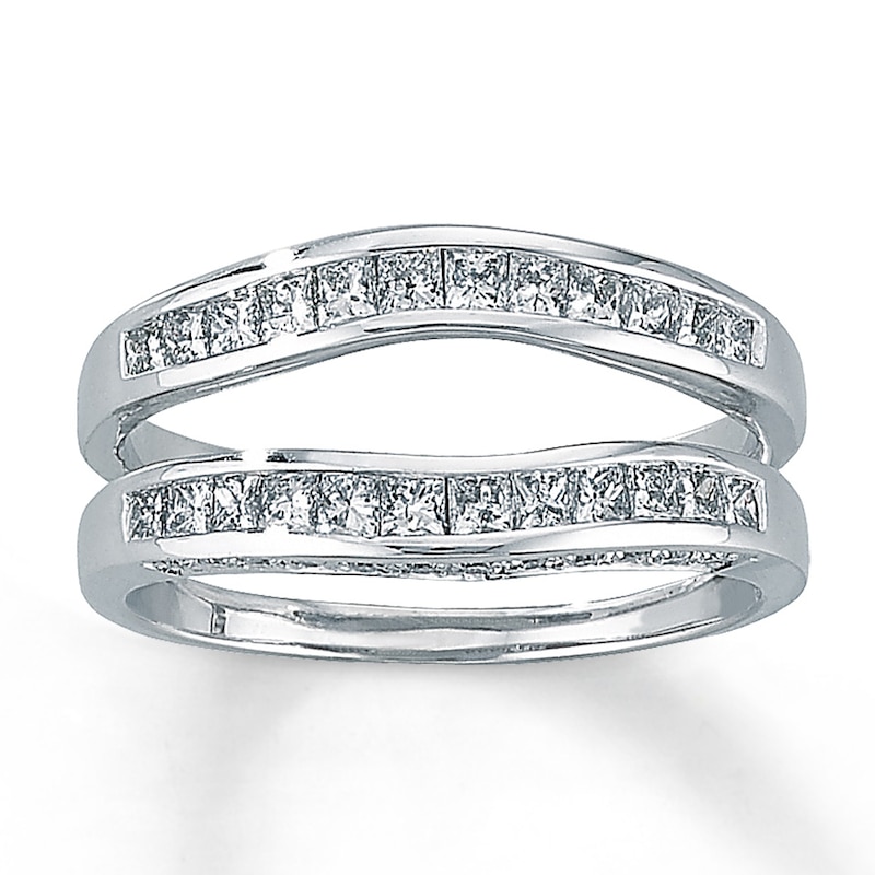 Enhancer 3/4 ct tw Diamonds White Gold Plated