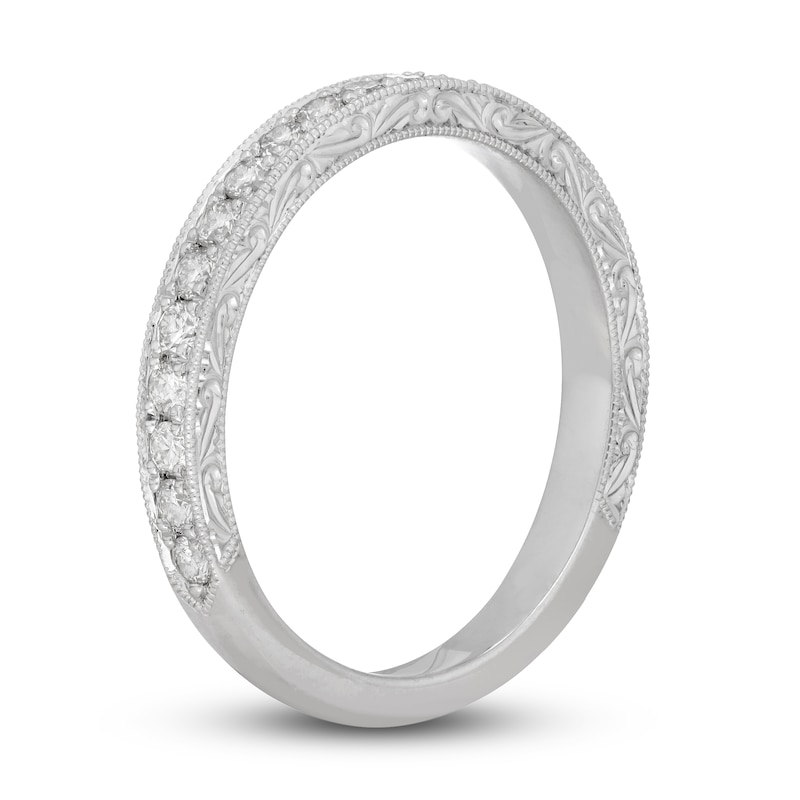 Neil Lane Diamond Wedding Band 1/2 ct tw Round-cut White Gold Plated