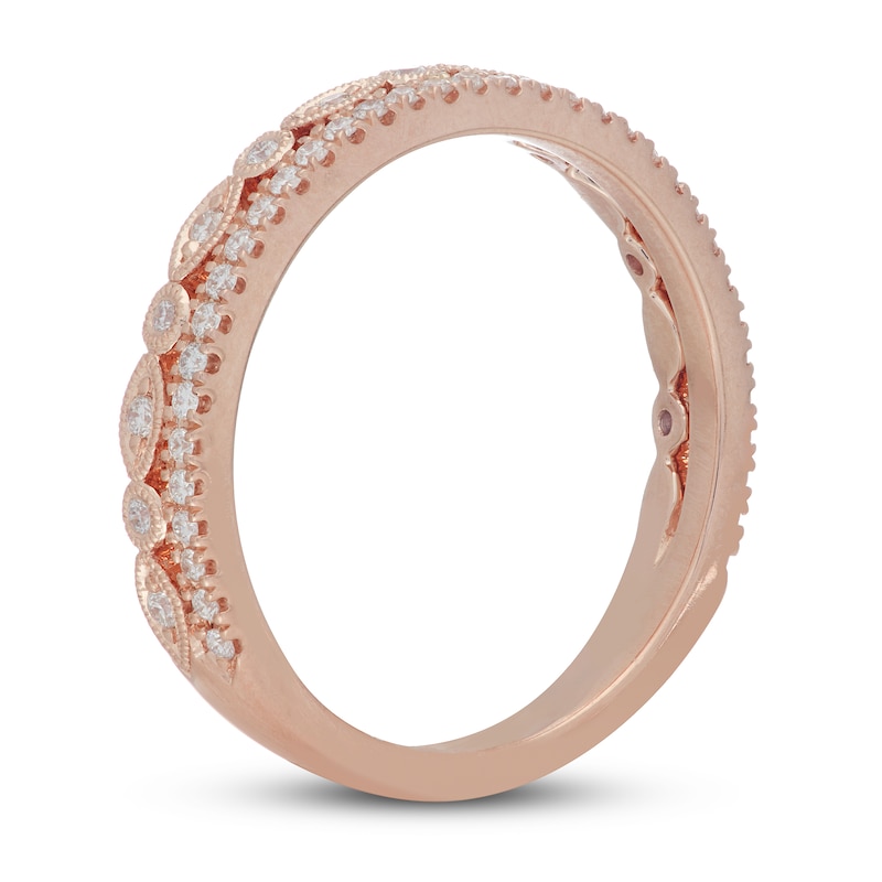 Neil Lane Diamond Wedding Band 1/4 ct tw Round-cut Rose Gold Plated
