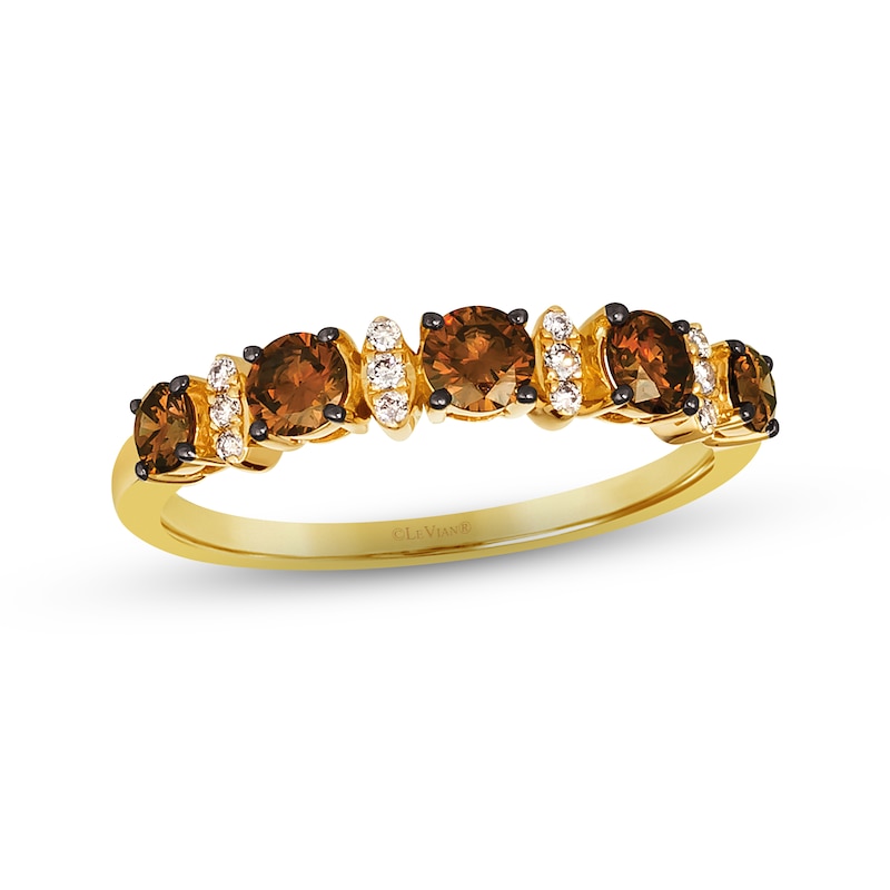 Le Vian Diamond Ring 3/4 ct tw Honey Gold Plated