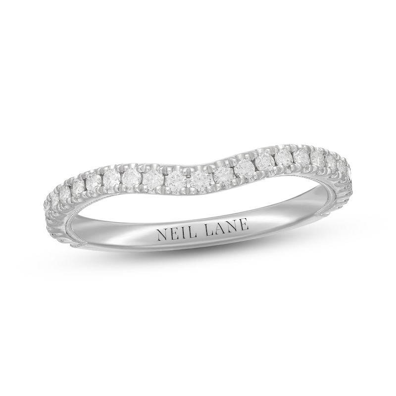 Neil Lane Diamond Wedding Band 1/3 ct tw Round-Cut White Gold Plated