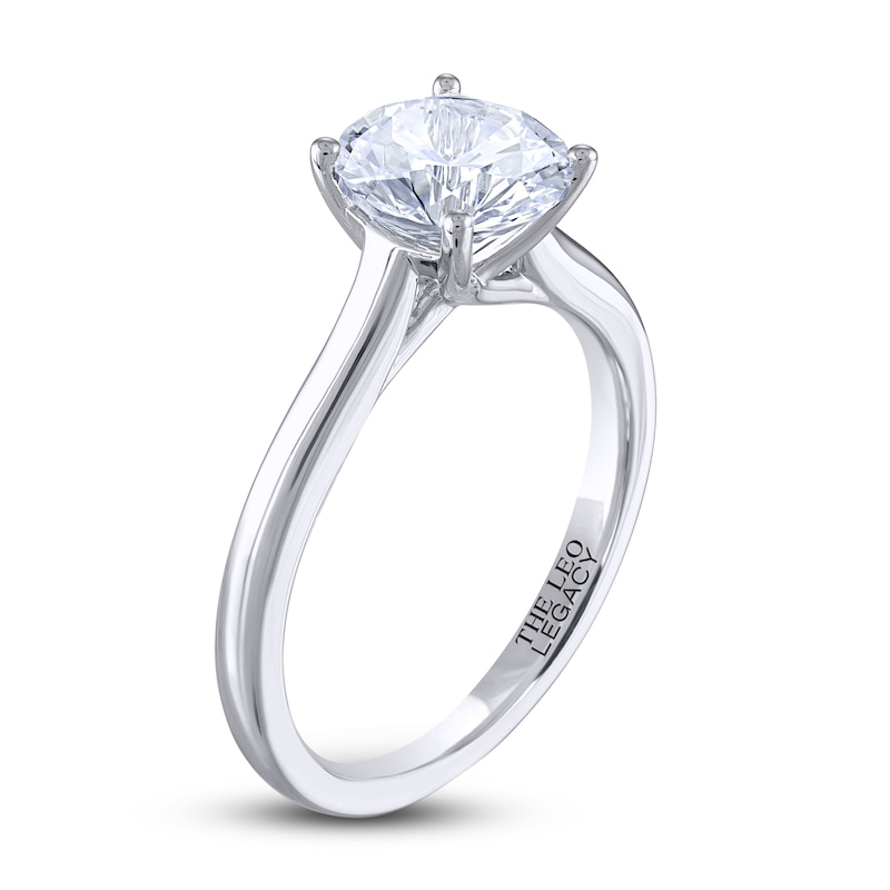 THE LEO Legacy Lab-Created Diamond Solitaire Ring 2 ct tw White Gold Plated