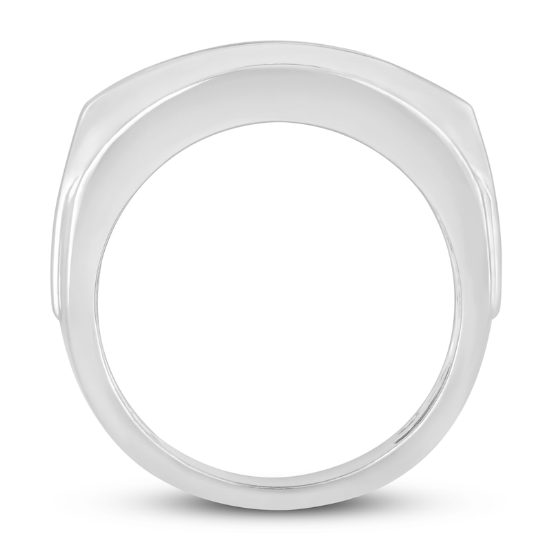 Men's Diamond Wedding Band 2 ct tw White Gold Plated