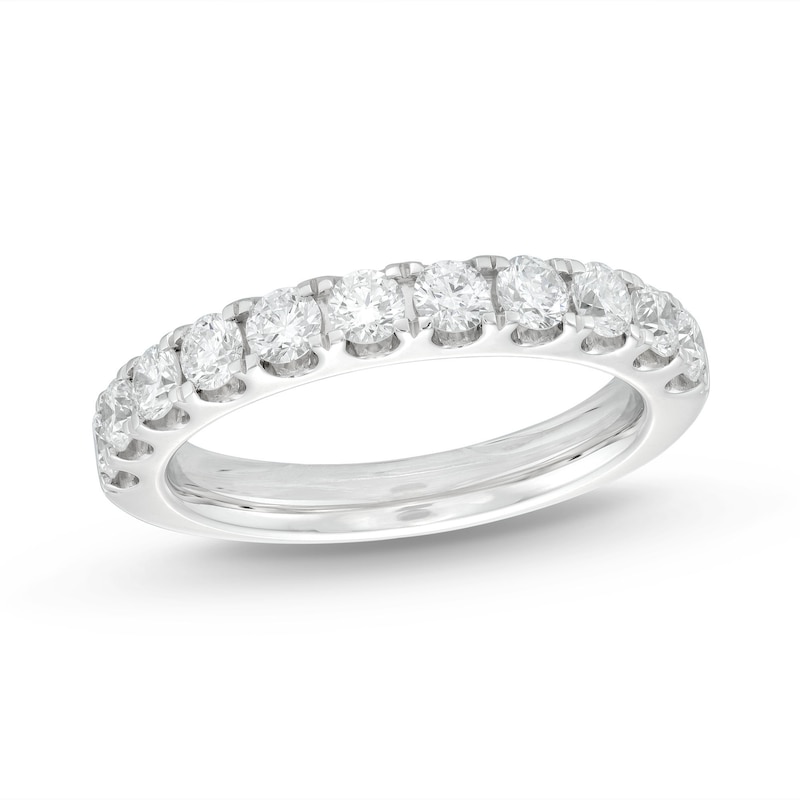 Lab-Created Diamonds by Anniversary Band 1 ct tw White Gold Plated