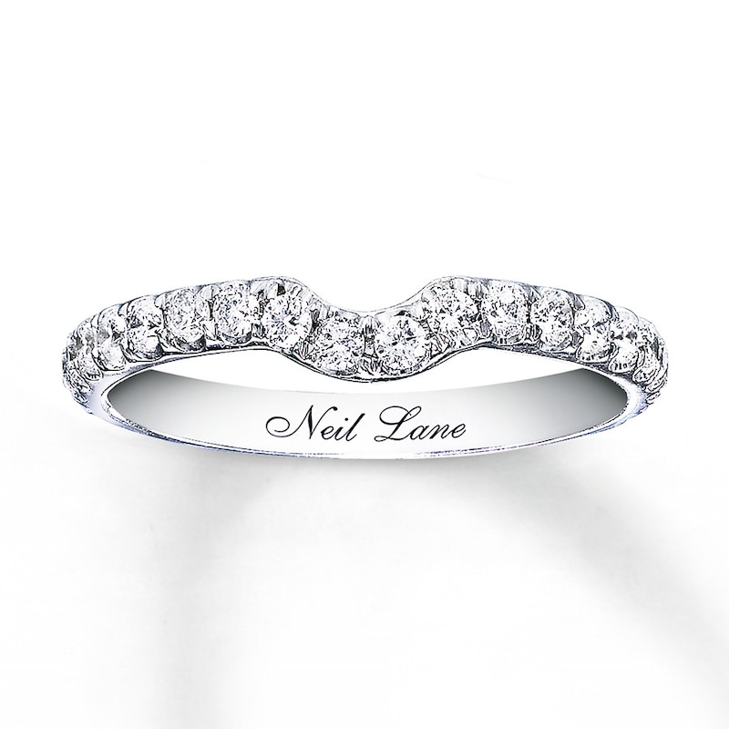 Neil Lane Diamond Ring 3/8 ct tw Round-cut White Gold Plated