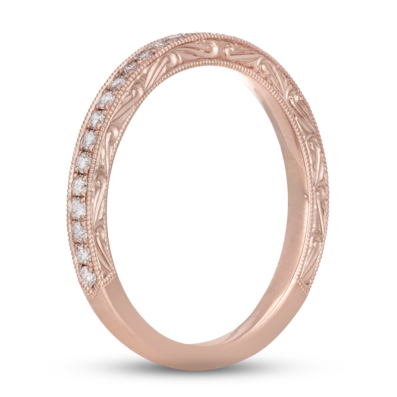 Neil Lane Diamond Wedding Band 1/4 ct tw Round-cut Rose Gold Plated