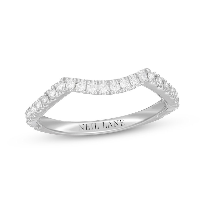 Neil Lane Diamond Wedding Band 1/3 ct tw Round-cut White Gold Plated