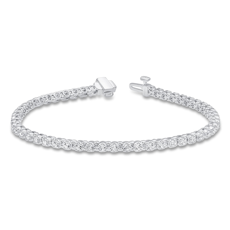 Diamond Fashion Bracelet 1 ct tw Round-cut White Gold Plated 7"