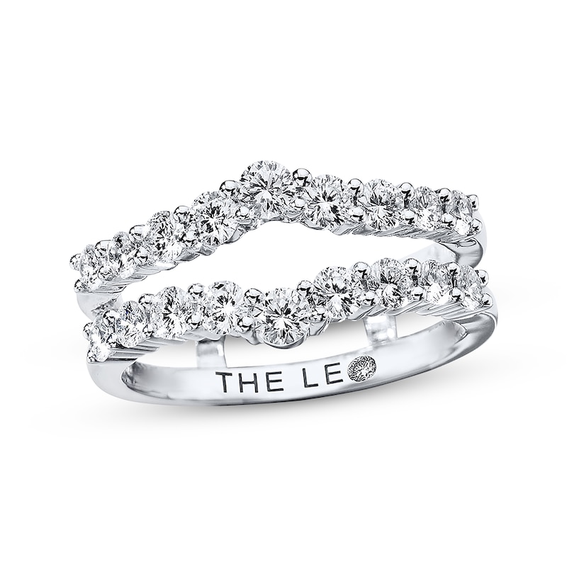 THE LEO Diamond Enhancer Ring 1 ct tw Round-cut White Gold Plated