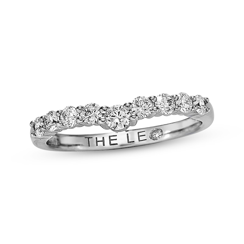 THE LEO Diamond Enhancer Ring 1/2 ct tw Round-cut White Gold Plated