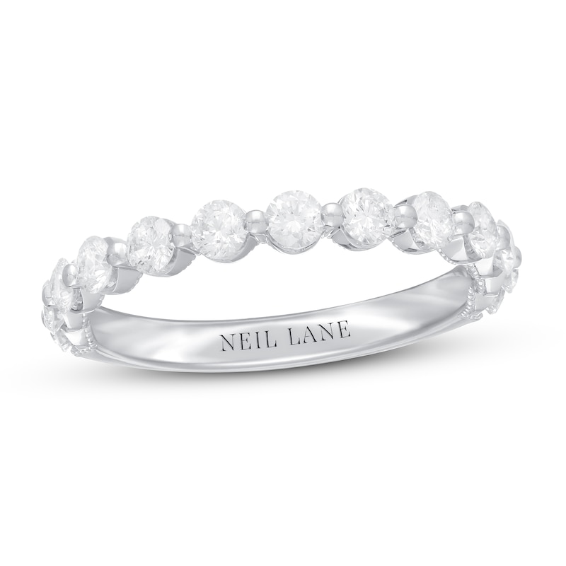 Neil Lane Premiere Diamond Anniversary Ring 3/4 ct tw Round-cut White Gold Plated