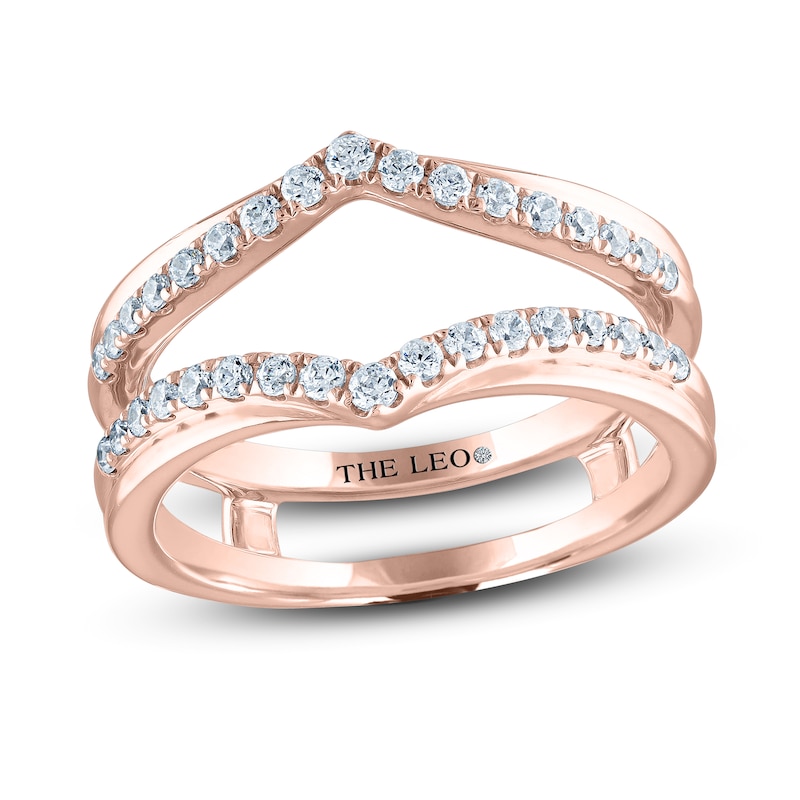 THE LEO Diamond Enhancer Band 3/8 ct tw Round-cut Rose Gold Plated