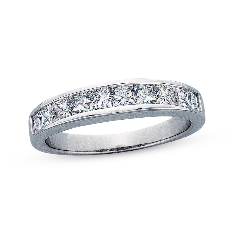 Anniversary Band 1 ct tw Princess-cut Diamonds White Gold Plated