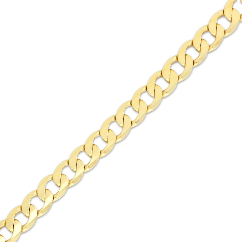 Solid Curb Chain Necklace 3.9mm Yellow Gold Plated 20”