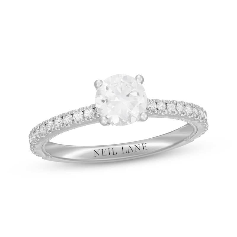 Neil Lane Diamond Engagement Ring 1-1/4 ct tw White Gold Plated
