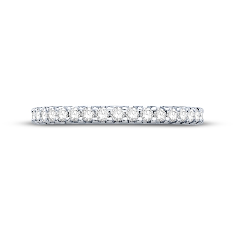 Diamond Eternity Ring 1/2 ct tw Round-cut White Gold Plated