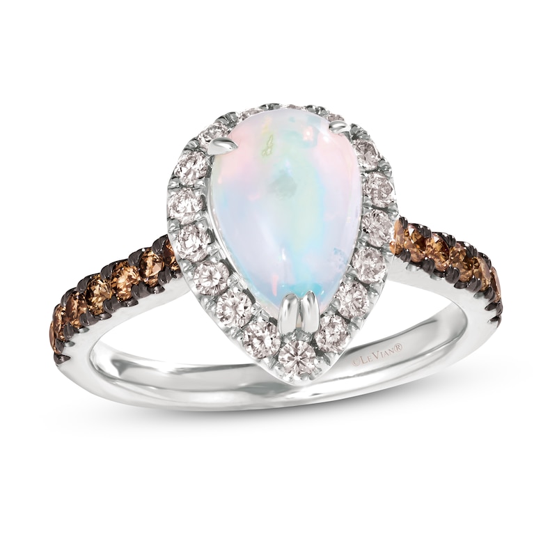 Le Vian Opal Ring 3/4 ct tw Diamonds Vanilla Gold Plated
