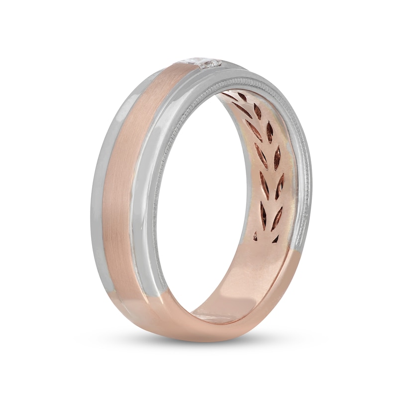 Neil Lane Men's Diamond Wedding Band 1/6 ct tw Two-Tone Gold Plated