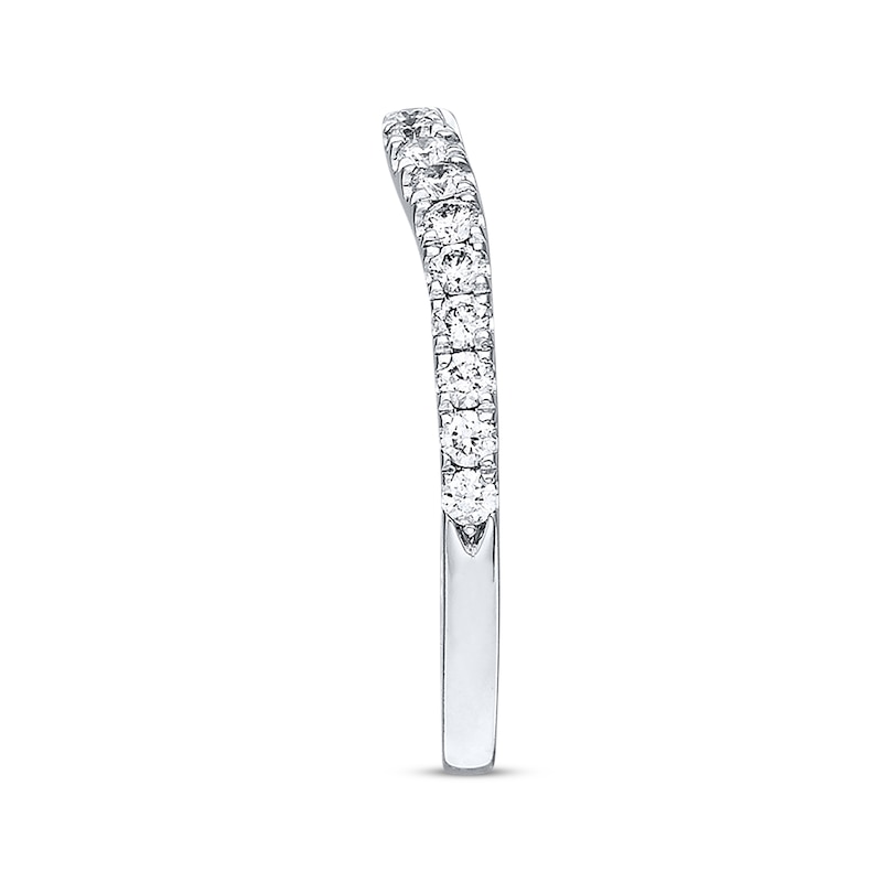 Neil Lane Round Diamond Wedding Band 3/8 ct tw White Gold Plated