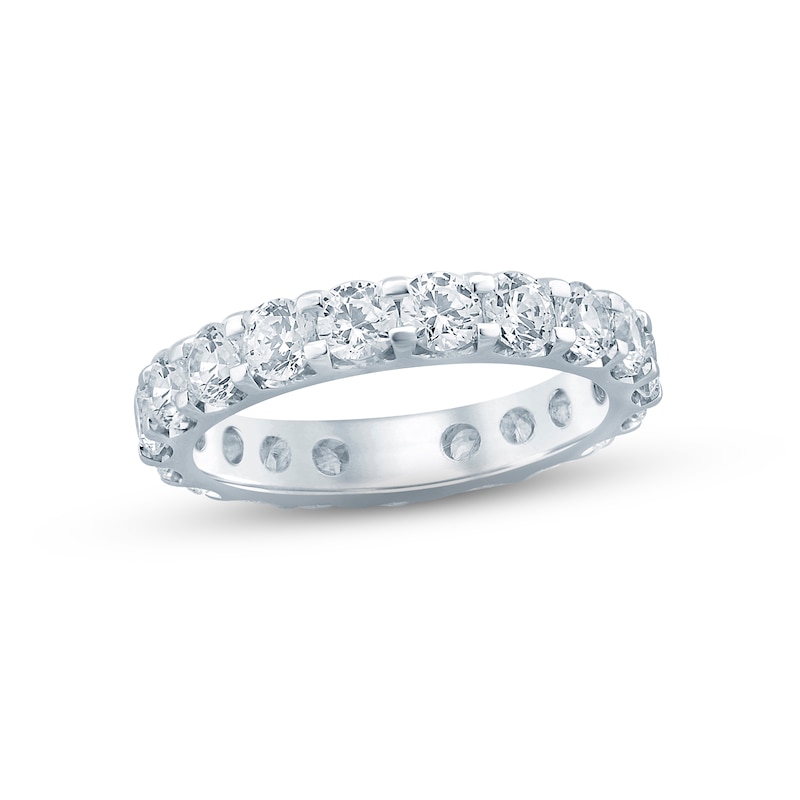 Diamond Eternity Ring 3 ct tw Round-cut White Gold Plated - Size 7