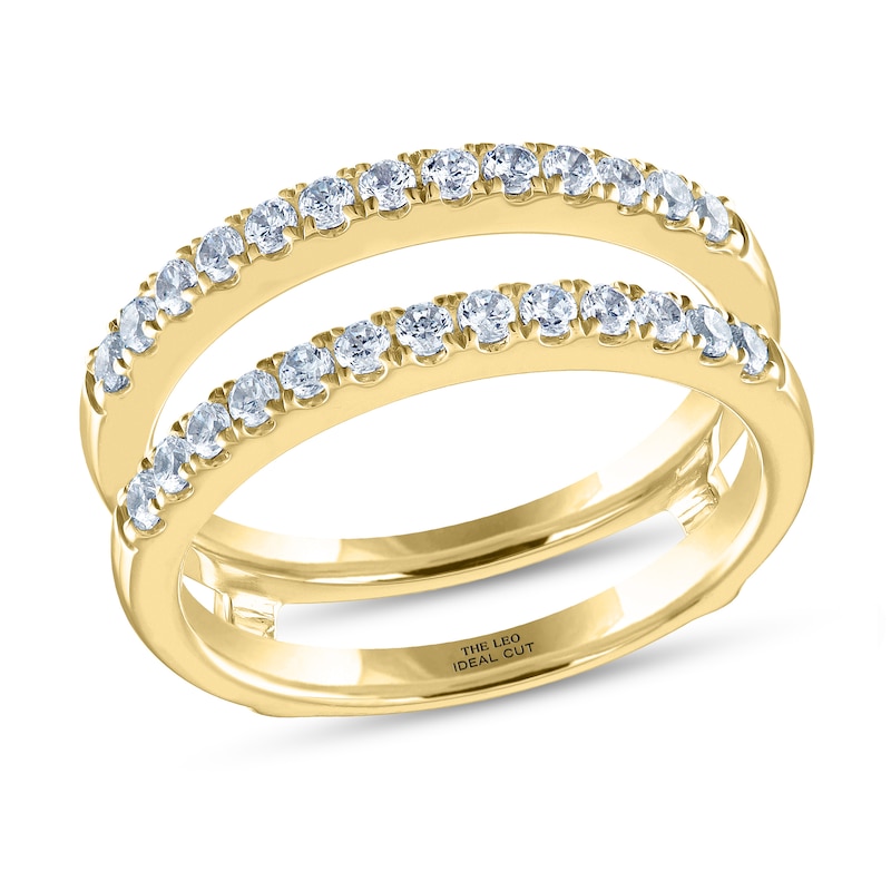 THE LEO Ideal Cut Diamond Enhancer Band 1/2 ct tw Yellow Gold Plated