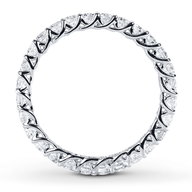 Diamond Eternity Ring 1 ct tw Round-cut White Gold Plated