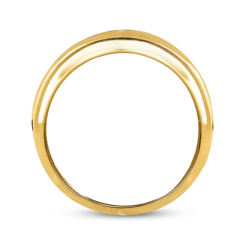 Men's Diamond Wedding Band 1/2 ct tw Yellow Gold Plated