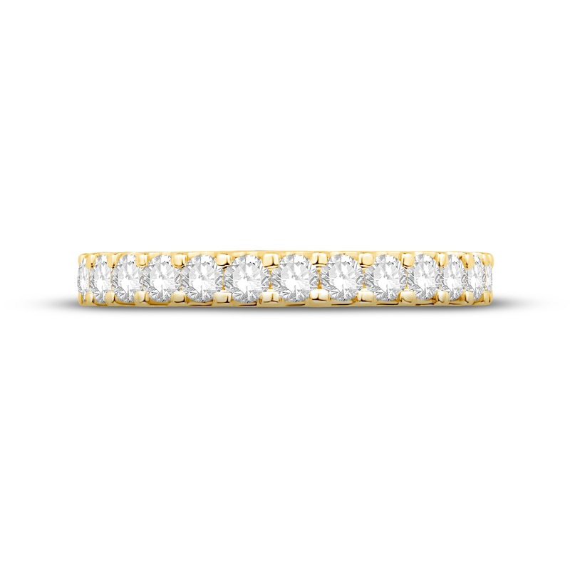 Diamond Eternity Ring 1 ct tw Round-cut Yellow Gold Plated