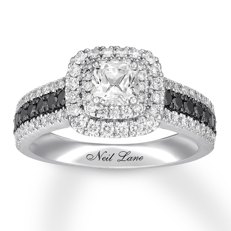 Neil Lane Cushion-cut Diamond Engagement Ring 1-1/8 ct tw White Gold Plated