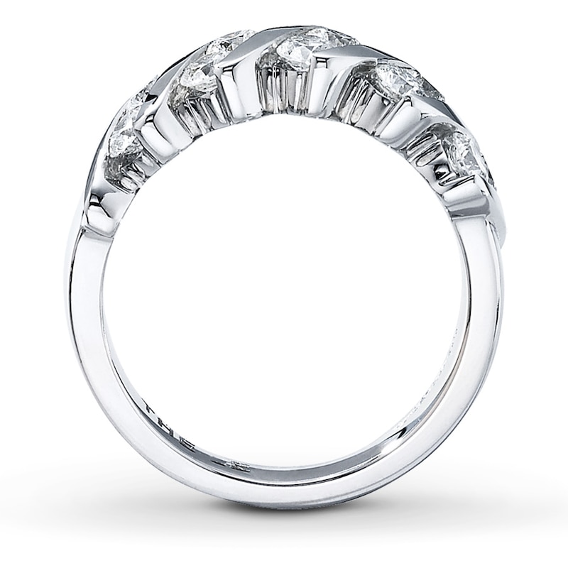 THE LEO Diamond Ring 1 ct tw Round-cut White Gold Plated