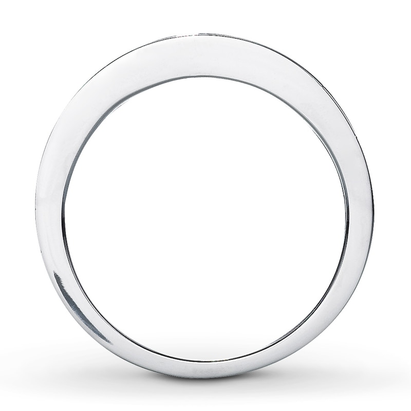 Wedding Band 3/4 ct tw Princess-cut Diamonds White Gold Plated