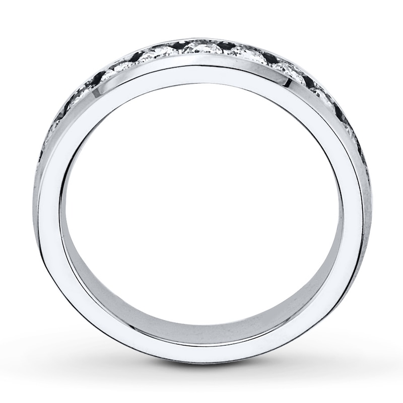 Anniversary Band 1 ct tw Round-cut Diamonds White Gold Plated