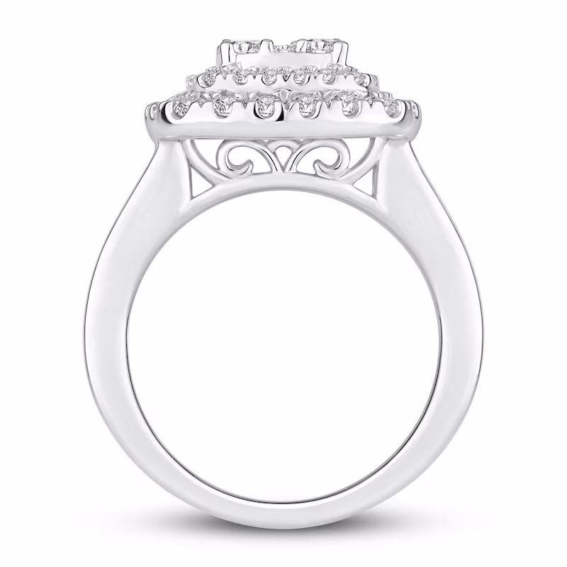 Now + Forever Diamond Engagement Ring 2 ct tw Round-cut 14K White Gold