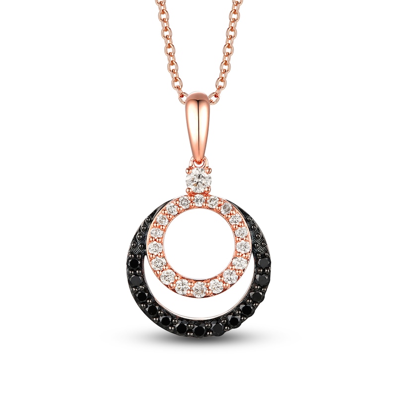 Le Vian Diamond Necklace 1/2 ct tw Diamonds Strawberry Gold Plated 18"