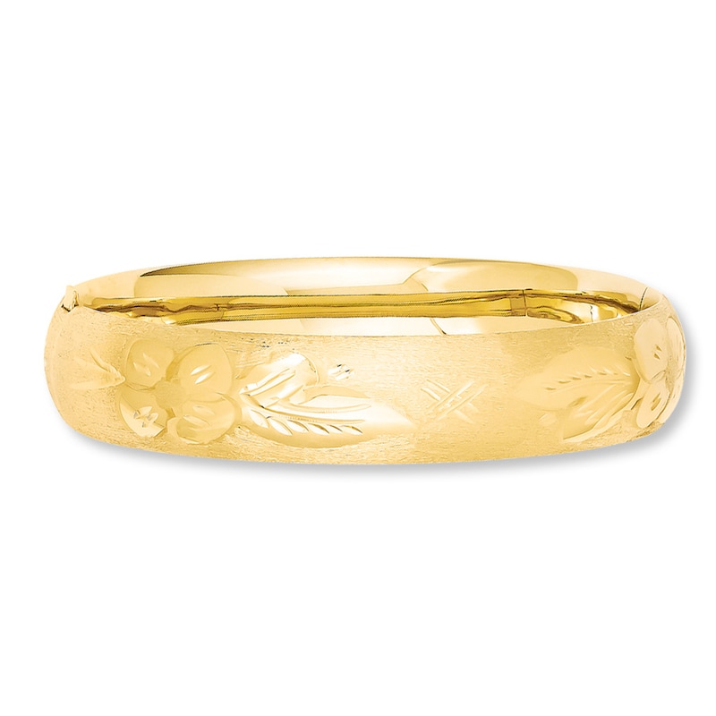 Bangle Bracelet Yellow Gold Plated