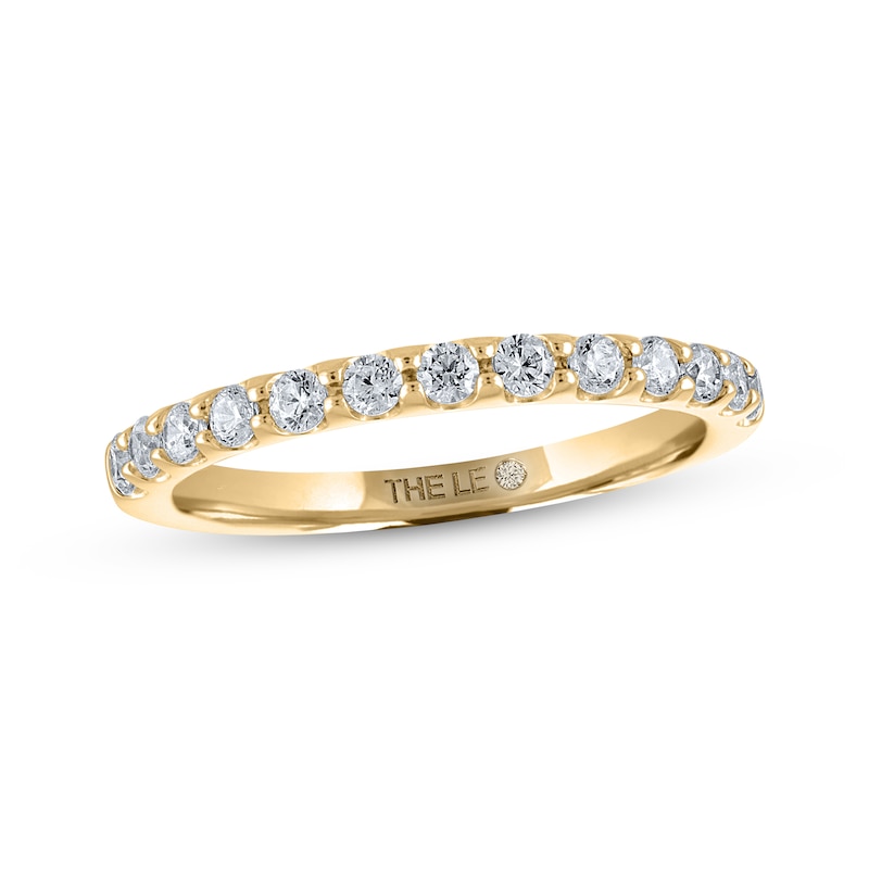 THE LEO Diamond Anniversary Ring 3/8 ct tw Round-cut Yellow Gold Plated