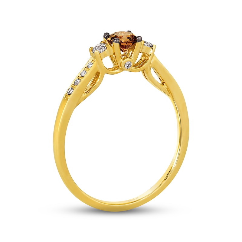 Le Vian Diamond Ring 1/2 ct tw Honey Gold Plated