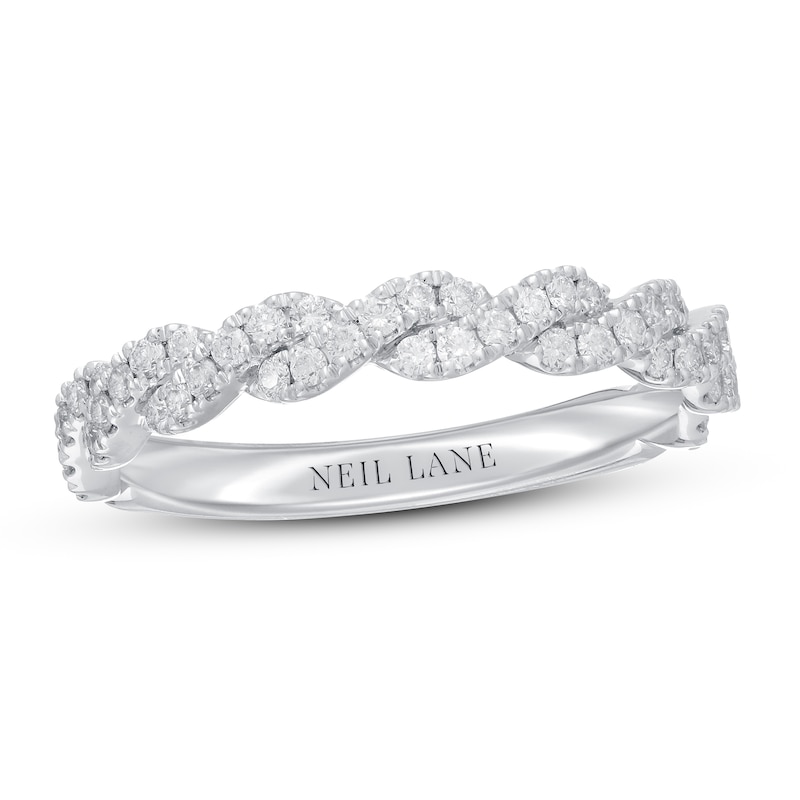 Neil Lane Premiere Diamond Anniversary Ring 3/8 ct tw Round-cut White Gold Plated