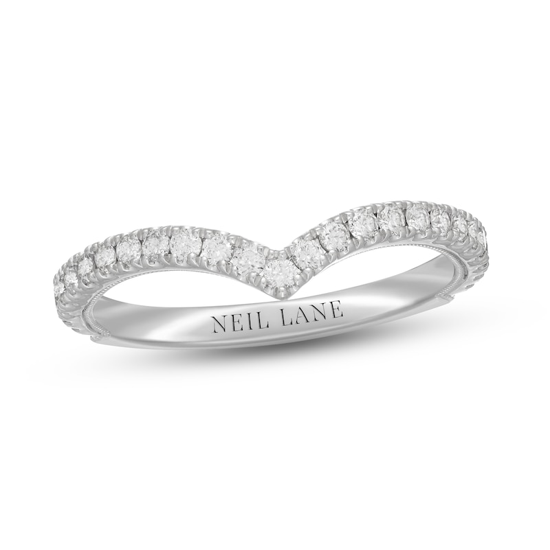 Neil Lane Diamond Wedding Band 3/8 ct tw Round-Cut White Gold Plated