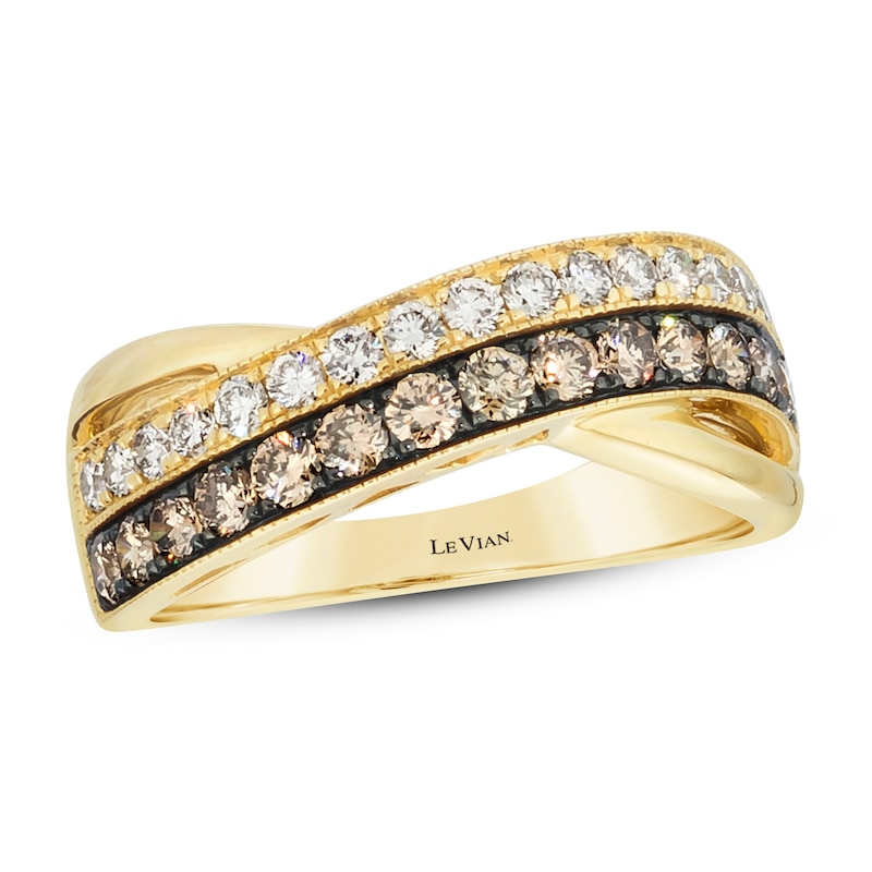 Le Vian Diamond Ring 7/8 ct tw Honey Gold Plated