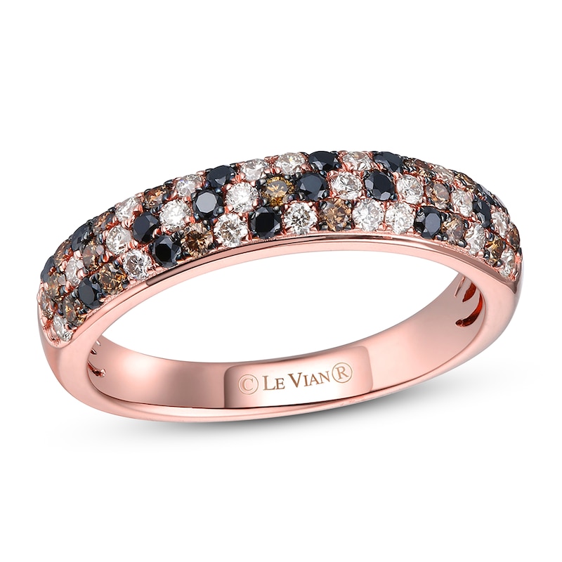 Le Vian Diamond Ring 5/8 ct tw Strawberry Gold Plated