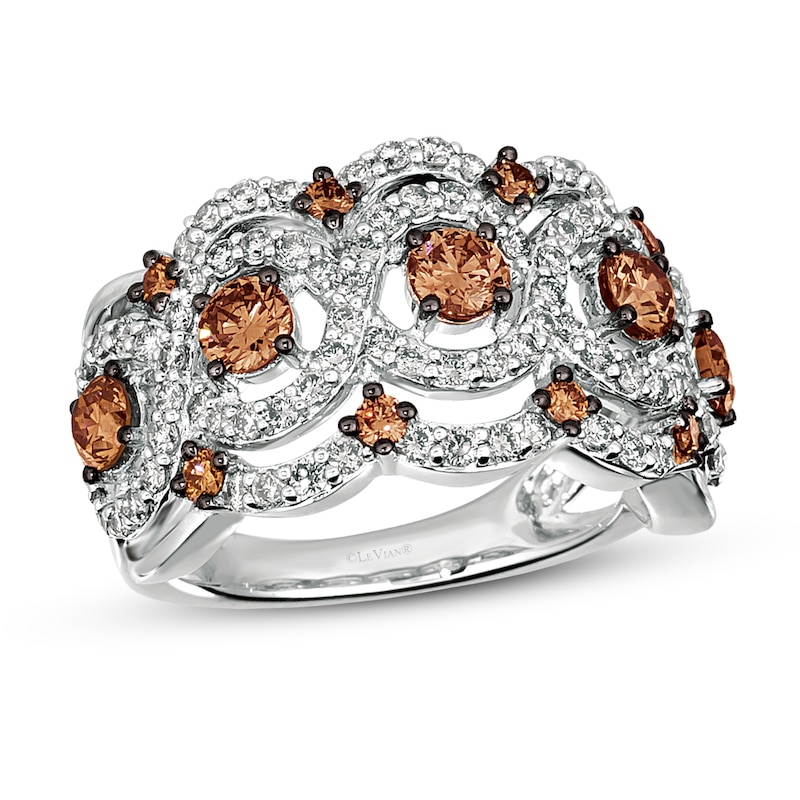 Le Vian Diamond Ring 1-7/8 ct tw Vanilla Gold Plated